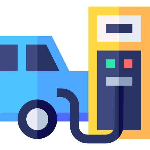 gasolinera Basic Straight Flat icono