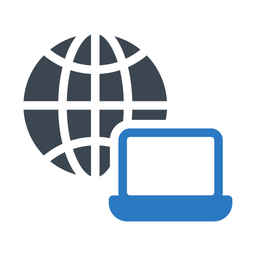 ローカルネットワーク Generic Blue icon