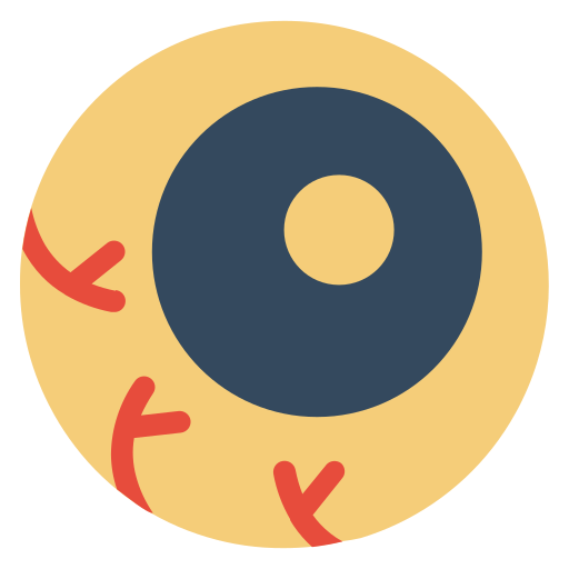 gałka oczna Generic Flat ikona