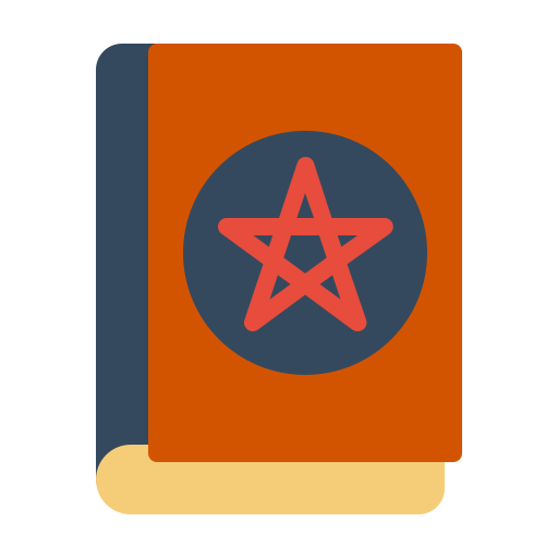 spreukenboek Generic Flat icoon