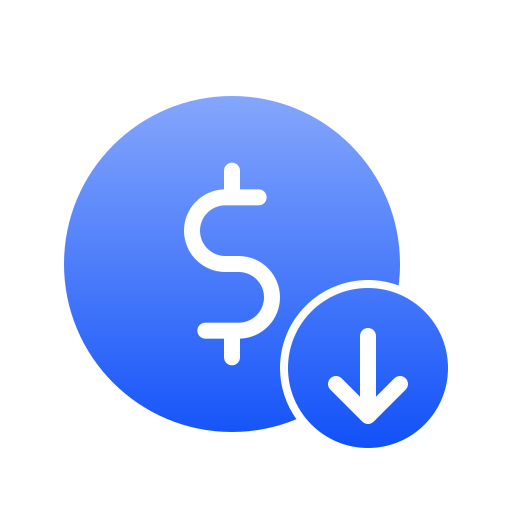 Devaluation Generic Flat Gradient icon