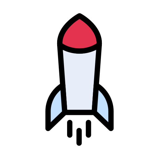 rakieta Vector Stall Lineal Color ikona