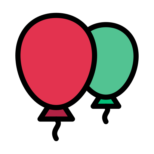 ballon Vector Stall Lineal Color icon