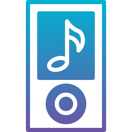 Music player Generic Outline Gradient icon