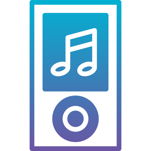 Mp3 player Generic Outline Gradient icon