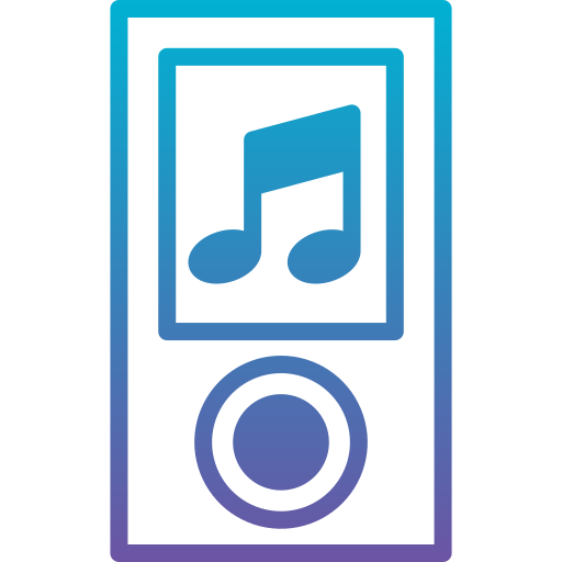 Mp3 player Generic Outline Gradient icon