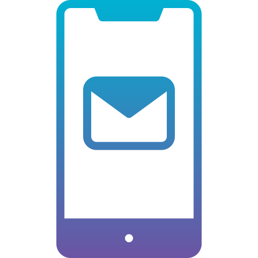 Mail Generic Outline Gradient icon