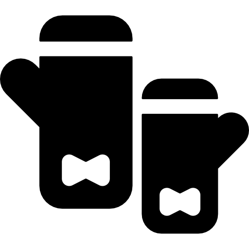 mitones Basic Rounded Filled icono