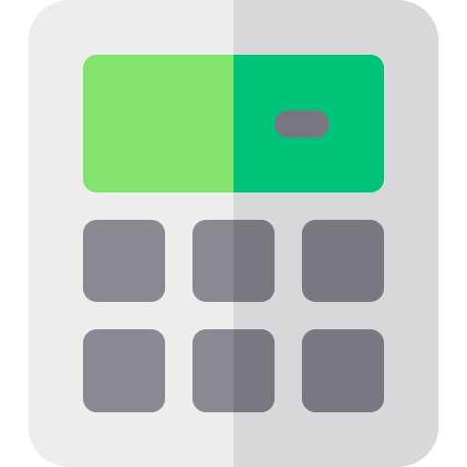 taschenrechner Basic Rounded Flat icon