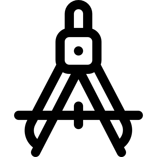 나침반 Basic Rounded Lineal icon