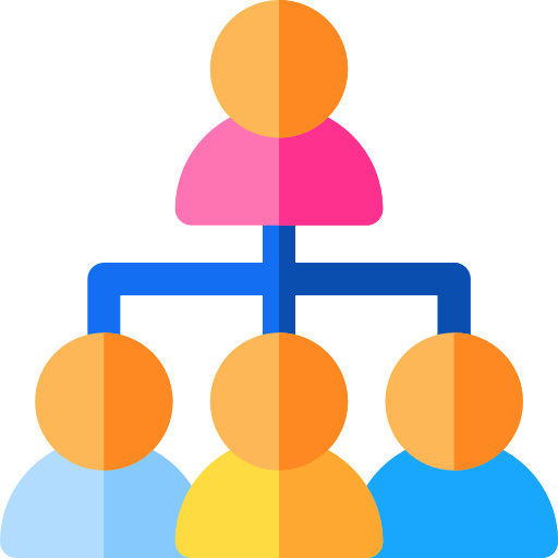 struktura hierarchiczna Basic Rounded Flat ikona