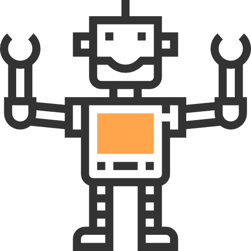 robot Meticulous Yellow shadow icona