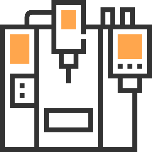 machine Meticulous Yellow shadow icoon