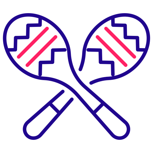 maracas Generic Outline Color icon