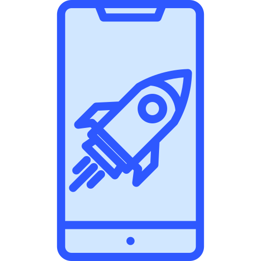 로켓 발사 Generic Blue icon