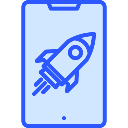 lancement de fusée Generic Blue Icône