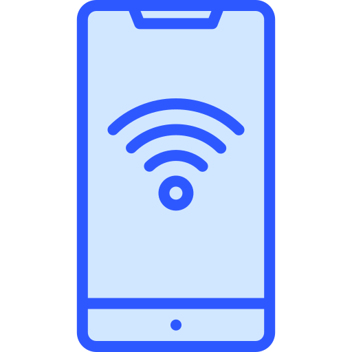 téléphone intelligent Generic Blue Icône