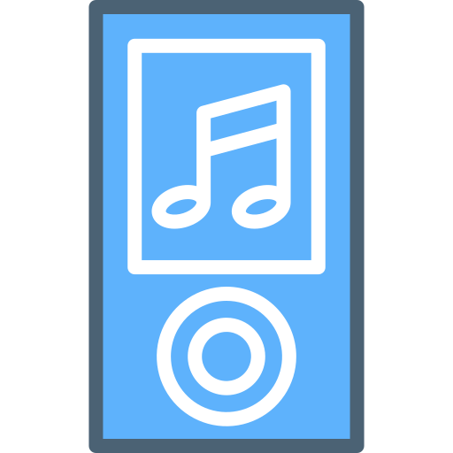 Mp3 player Generic Blue icon