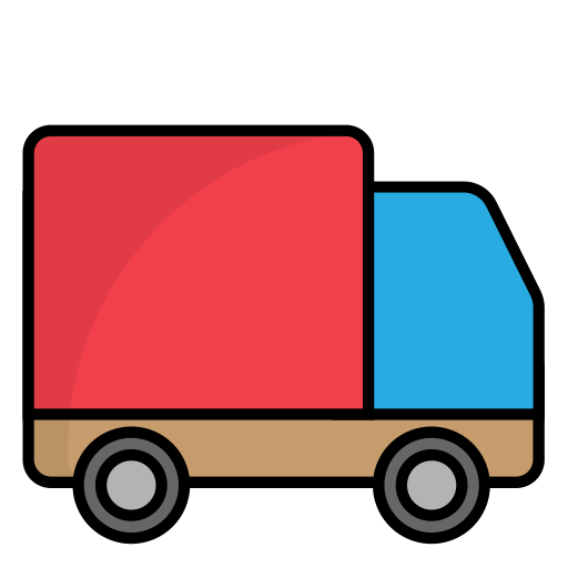 camion de livraison Generic Outline Color Icône