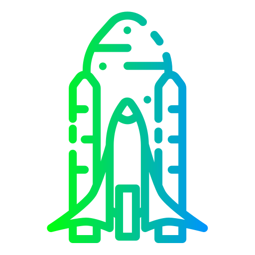 lanzamiento de cohete Generic Gradient icono