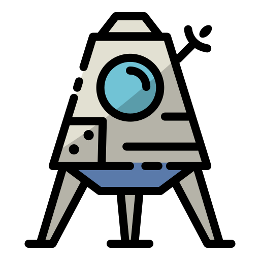 우주 캡슐 Generic Outline Color icon