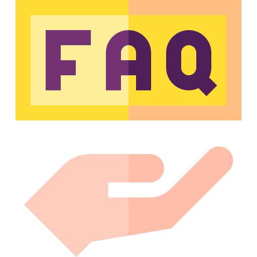 Часто задаваемые вопросы Basic Straight Flat иконка