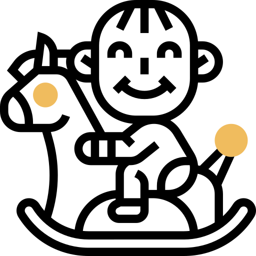 hobbelpaard Meticulous Yellow shadow icoon