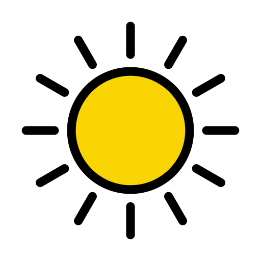 Солнечно Vector Stall Lineal Color иконка
