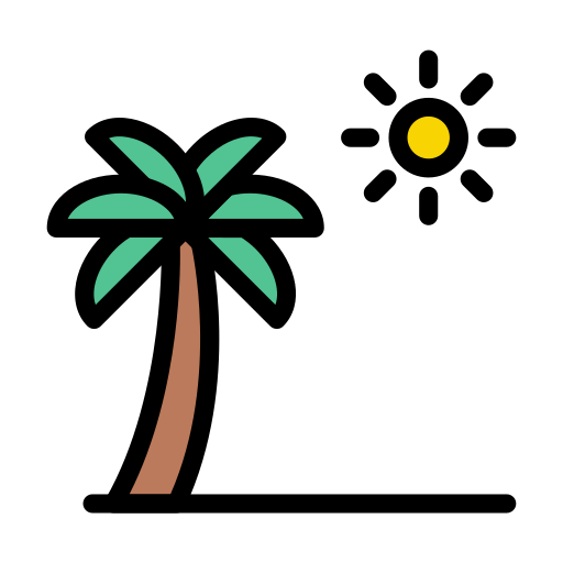 Sunny Vector Stall Lineal Color icon