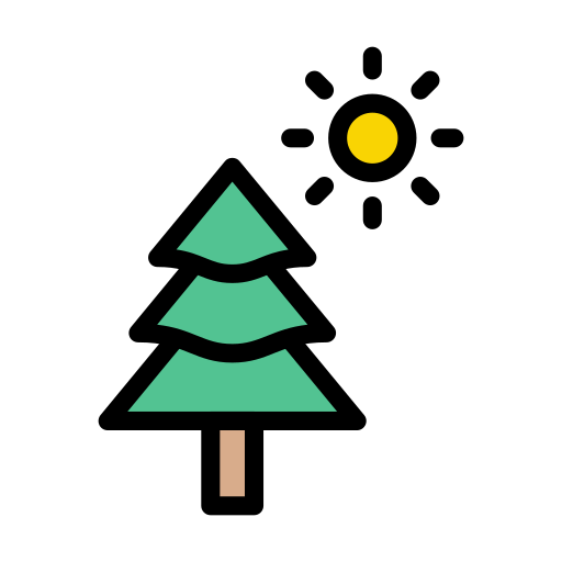 나무 Vector Stall Lineal Color icon