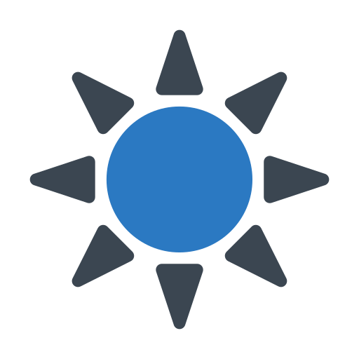 zonneschijn Generic Blue icoon