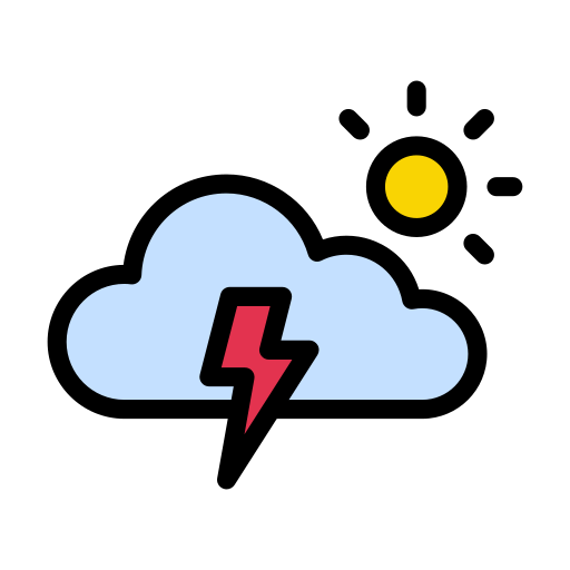 Weather Vector Stall Lineal Color icon