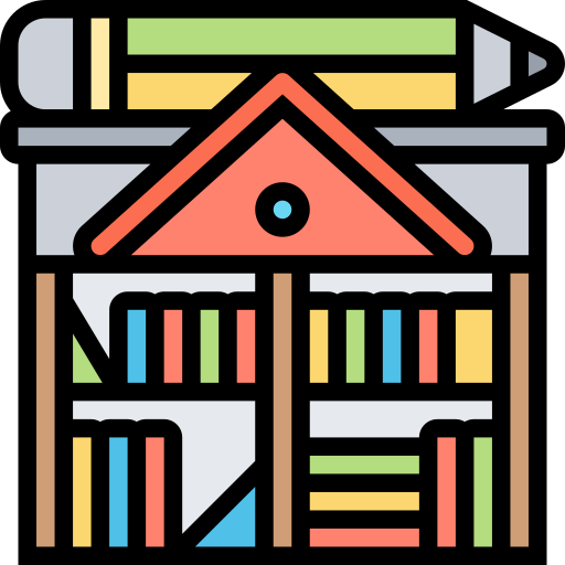 図書館 Meticulous Lineal Color icon