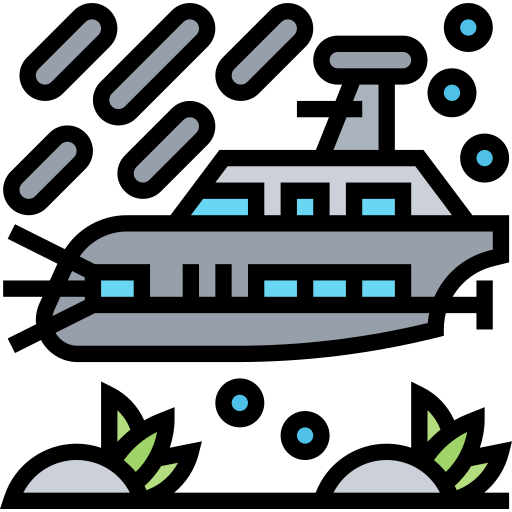 Подводная лодка Meticulous Lineal Color иконка