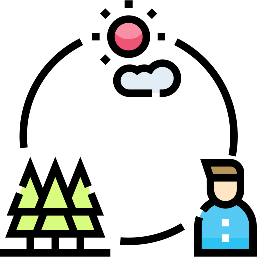 ekosystem Detailed Straight Lineal color ikona