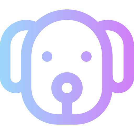 hond Super Basic Rounded Gradient icoon