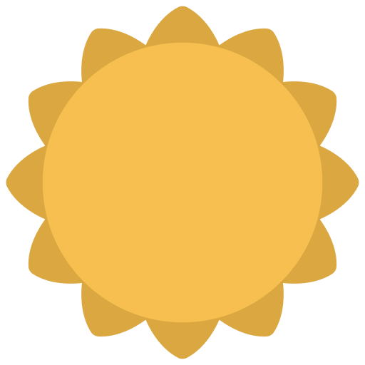 Sun Juicy Fish Flat icon