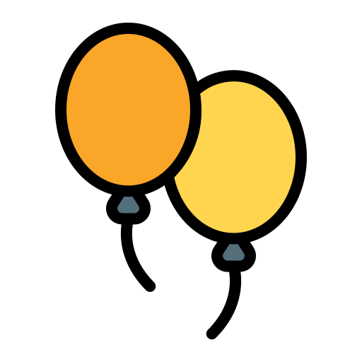風船 Generic Outline Color icon