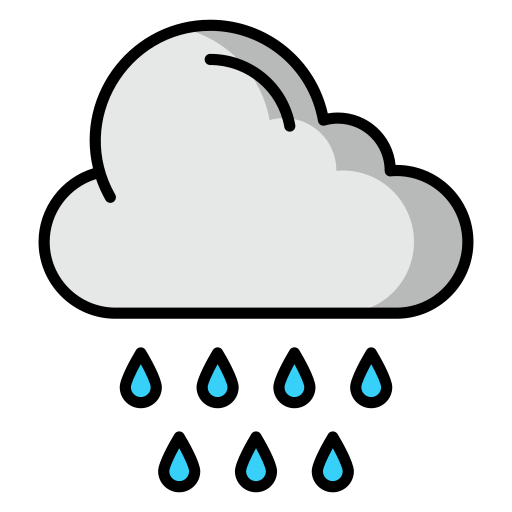 lluvia Generic Outline Color icono