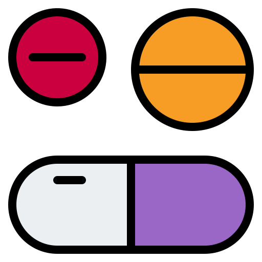 médicament Generic Outline Color Icône