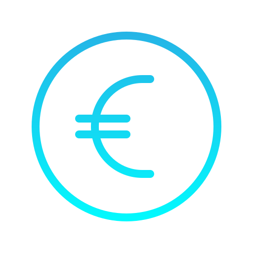 euro-münze Generic Gradient icon