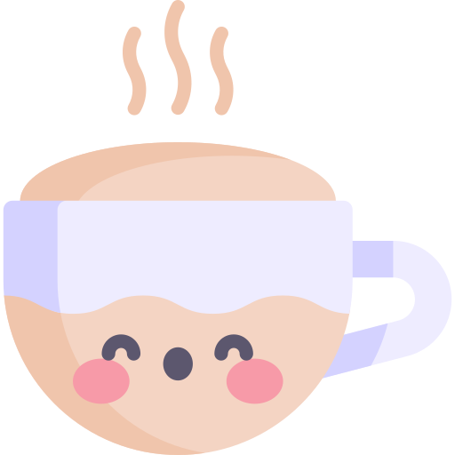 Кружка кофе Kawaii Flat иконка
