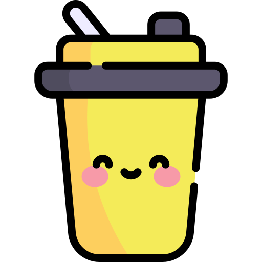 tasse à café Kawaii Lineal color Icône