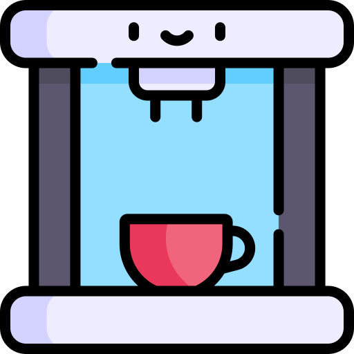 Coffee machine Kawaii Lineal color icon