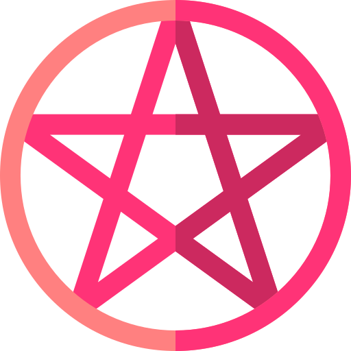pentagrama Basic Straight Flat icono