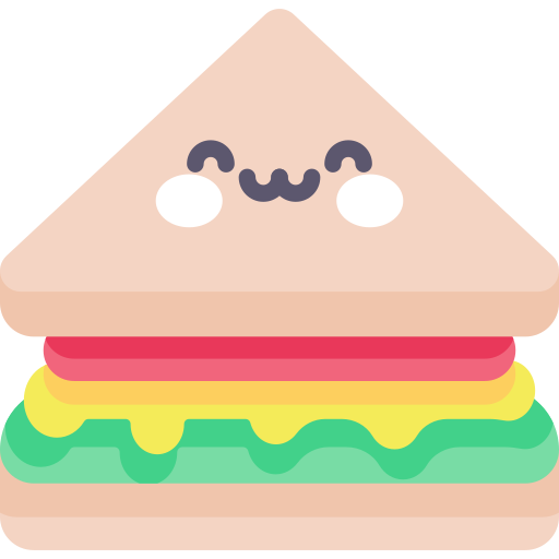 sandwich Kawaii Flat icon