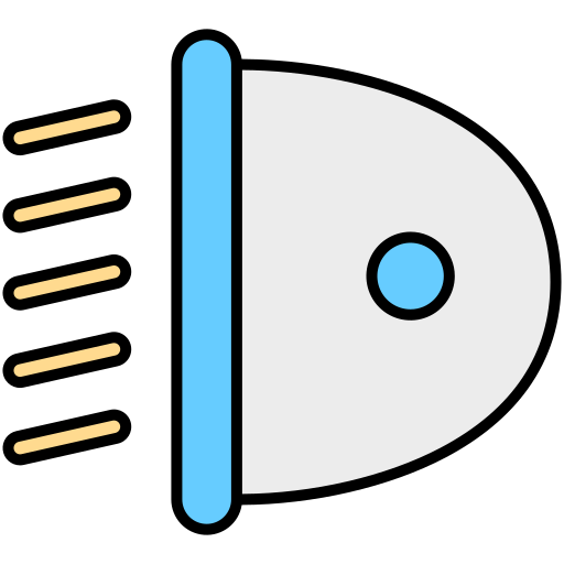ヘッドライト Generic Outline Color icon