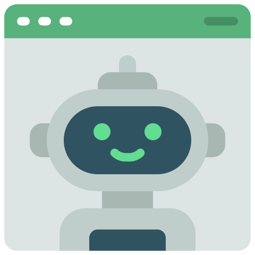 Робот-помощник Juicy Fish Flat иконка
