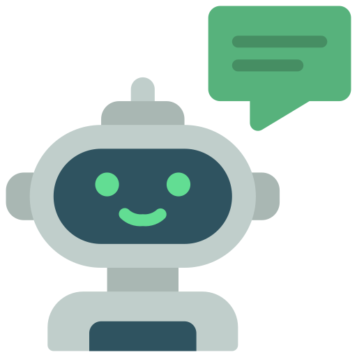 robot assistent Juicy Fish Flat icoon