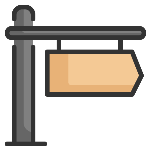 Signboard Generic Outline Color icon